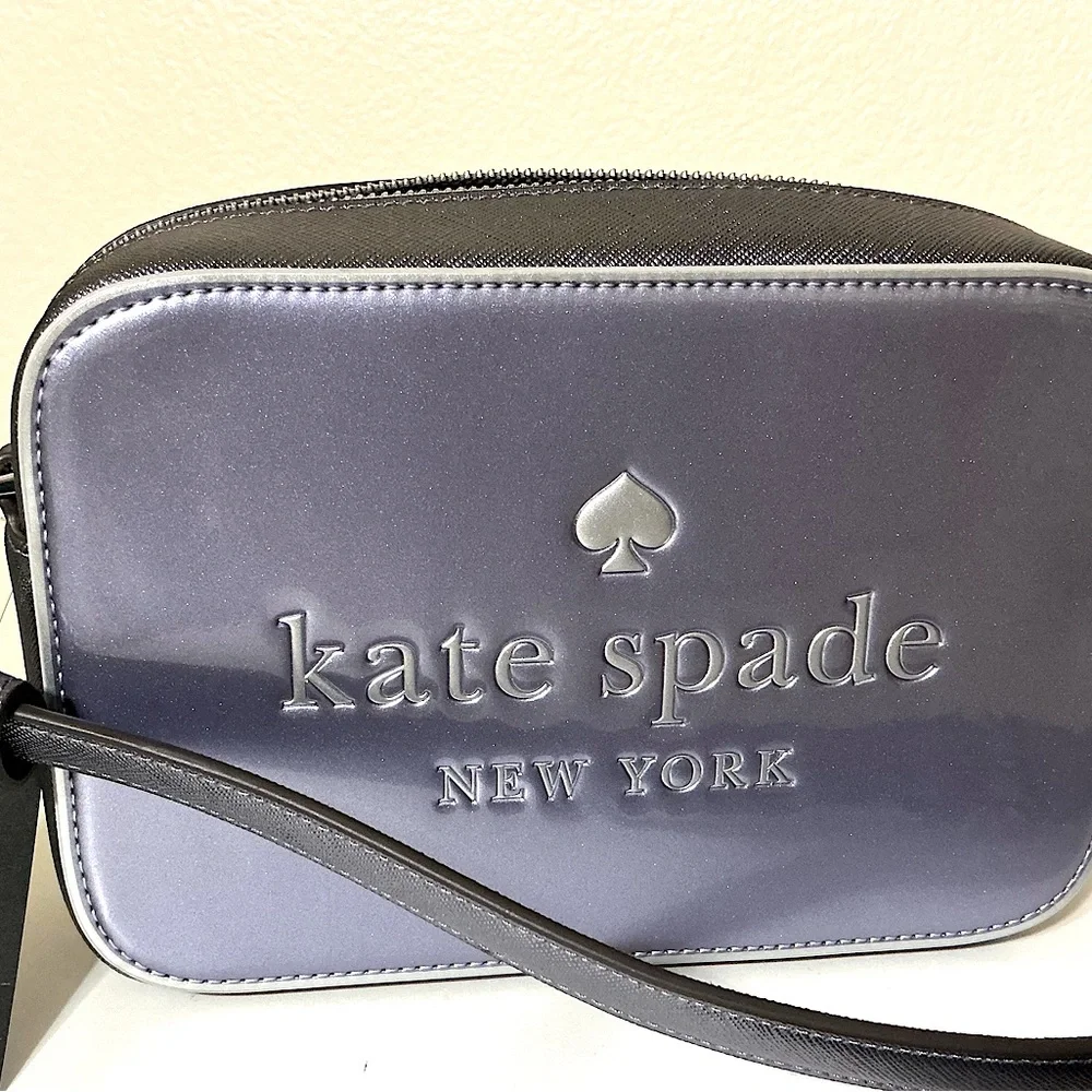 kate spade Oh Snap Mini Camera Bag Crossbody Lavender